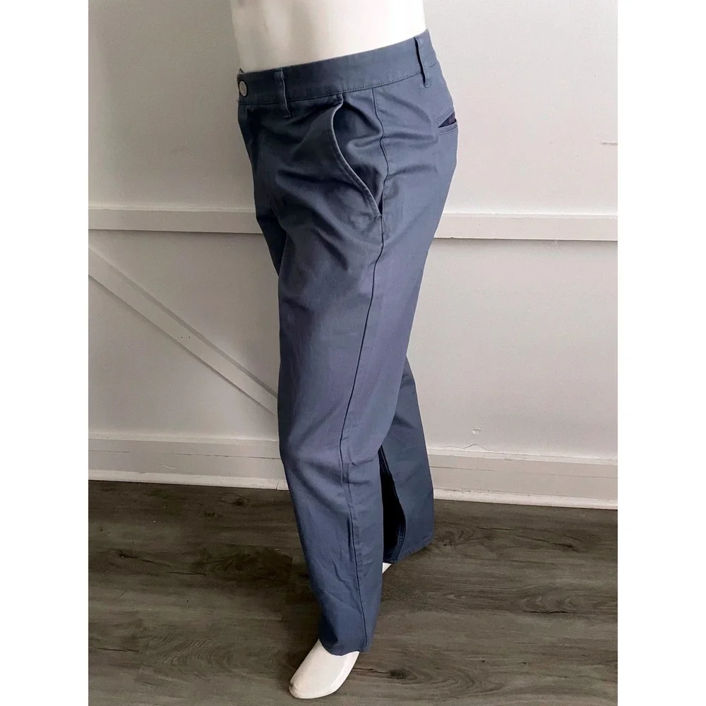 Bonobos Washed Chinos Mens 34x32 Blue Straight Fit 100% Cotton Pants